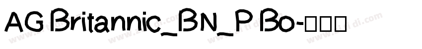 AG Britannic_BN_P Bo字体转换